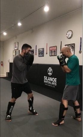 Dutch Kickboxing Muay Thai student Sebastian sparring