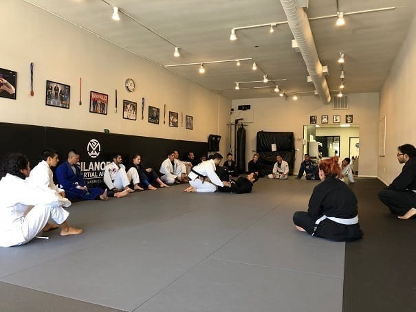 A great group of BJJ students at our Alhambra San Gabriel location