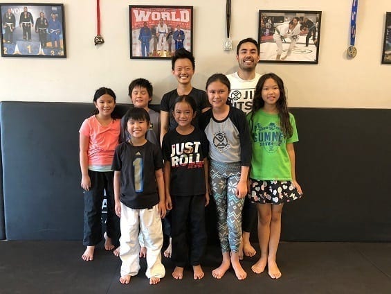 Brazilian Jiu-Jitsu for kids group pictures at Silanoe San Marino Alhambra