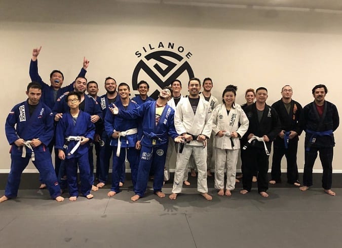 Students of the Jiu-Jitsu program at Silanoe Martial Arts in San Gabriel Alhambra adjacent