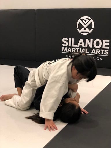 Noelle student of the month at Silanoe Martial Arts Jiu-Jitsu and Muay Thai