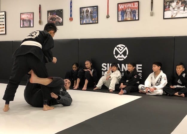 Kids 2 BJJ class at Silanoe Martial Arts San Gabriel Alhambra