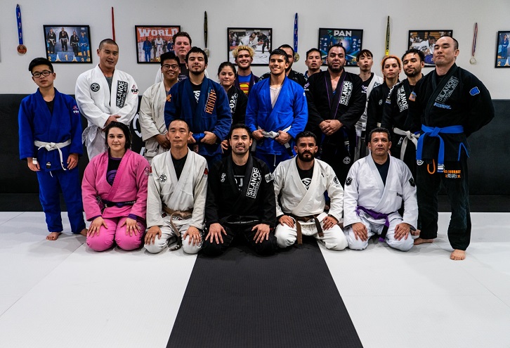 Student of the Month Oshea Oconnell with his team mates at the Silanoe Martial Arts San Gabriel Alhambra location