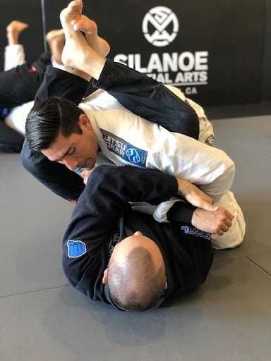 Jorge and Dan working on their armbar technique at our San Gabriel Alhambra adjacent location