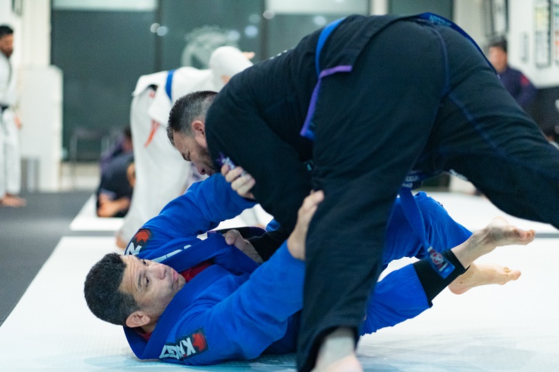 Coach Chris with Ismael IBJJF World Champion and Silanoe Martial Arts student