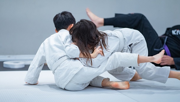 Guard Passing Attempt at BJJ Kids 1 Silanoe Martial Arts