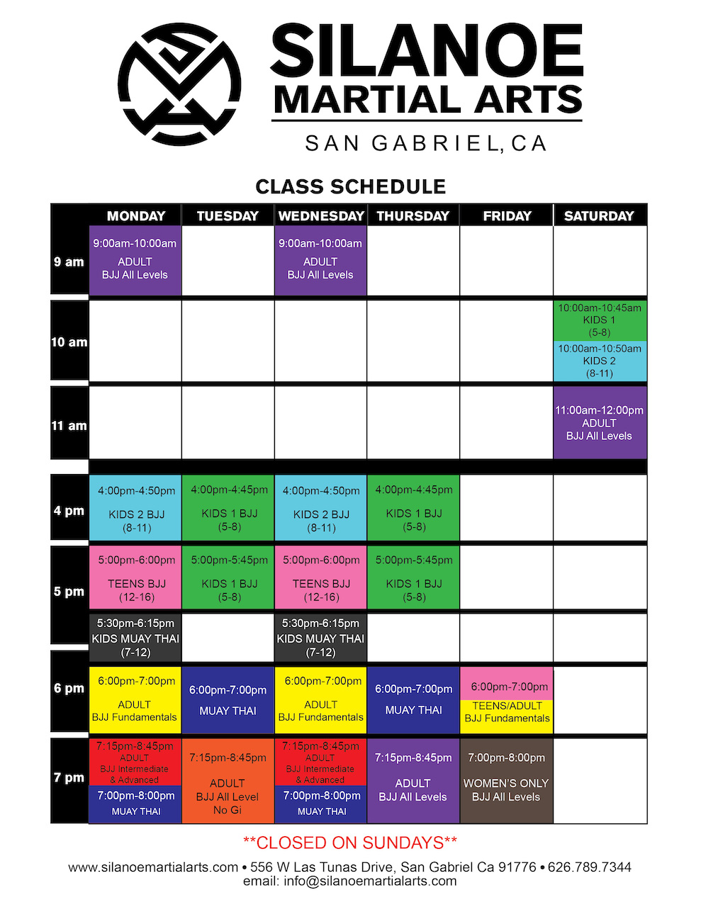 schedule silanoe martial arts schedule silanoe martial arts